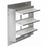 KVM Tools 4C556 12 in Backdraft Damper / Wall Shutter, 12-1/2 in x 12-1/2 in