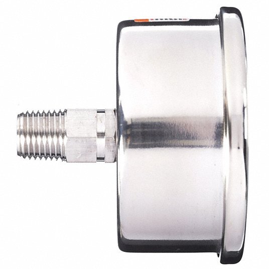 KVM Tools KV4CFR8 Commercial Pressure Gauge 0 psi / Hg to 200 psi, 2 1/2 in Dial, 1/4 in NPT Male - KVM Tools Inc.KV4CFR8