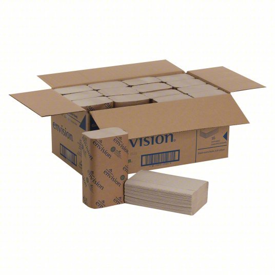 Georgia - Pacific 23504 Paper Towel Sheets Brown, 9 1/4 in Sheet Wd, 10 1/4 in Sheet Lg, 250 Sheets, 16 PK - KVM Tools Inc.KV4CJ75