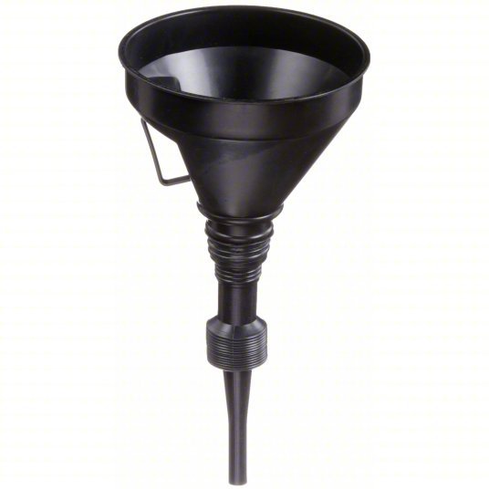 Funnel King 32825 Funnel and Flexible Spout Polyethylene, 32 fl oz Fluid Capacity, 6 in Overall Dia, 15 in Overall Ht - KVM Tools Inc.KV4CUL3