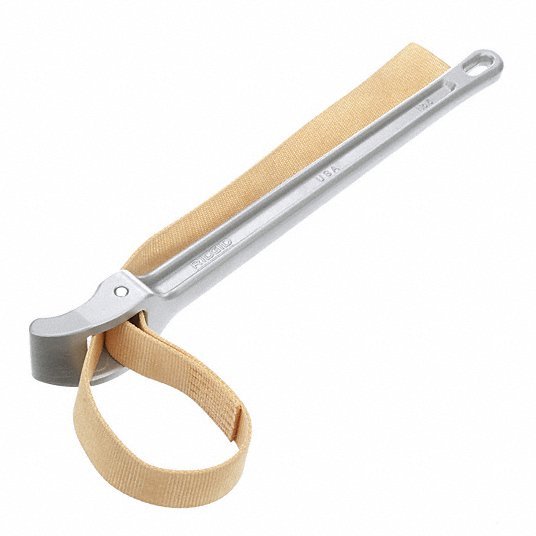 Ridgid 31360 Strap Wrench For 7 in Outside Dia, 18 in Handle Lg, 1 3/4 in Strap Wd, 29 1/4 in Strap Lg - KVM Tools Inc.KV4CW49