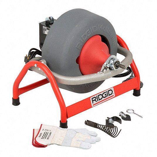 Ridgid 53117 Drain Cleaning Machine Corded, K - 3800, For 3/4 in to 4 in Pipe, 3/8 in Cable Dia., Manual - KVM Tools Inc.KV4CX03