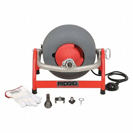 Ridgid 53117 Drain Cleaning Machine Corded, K - 3800, For 3/4 in to 4 in Pipe, 3/8 in Cable Dia., Manual - KVM Tools Inc.KV4CX03