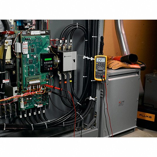 Fluke-87-V Digital Multimeter TRMS, CAT III 1000V/CAT IV 600V, 1,000 V Max AC Volt Measurement