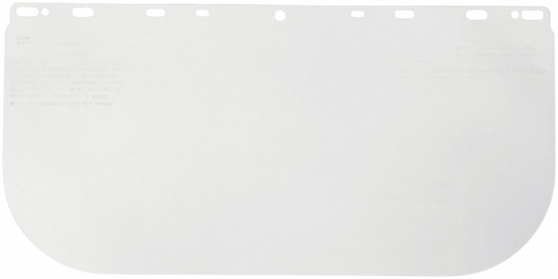 KV4EZD1 Condor Face Shield Visor, 16 in Overall Wd, 8 in Overall Ht, Clear, Uncoated, Reusable