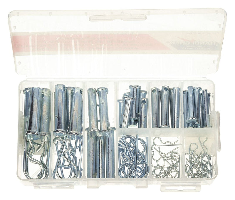 Itw Bee Leitzke WWG-DISP-CLP-BP074 Pin Assortment, 74 pcs, 9 Sizes, Inch, Steel, Grade 1010/Grade 1018, Plain