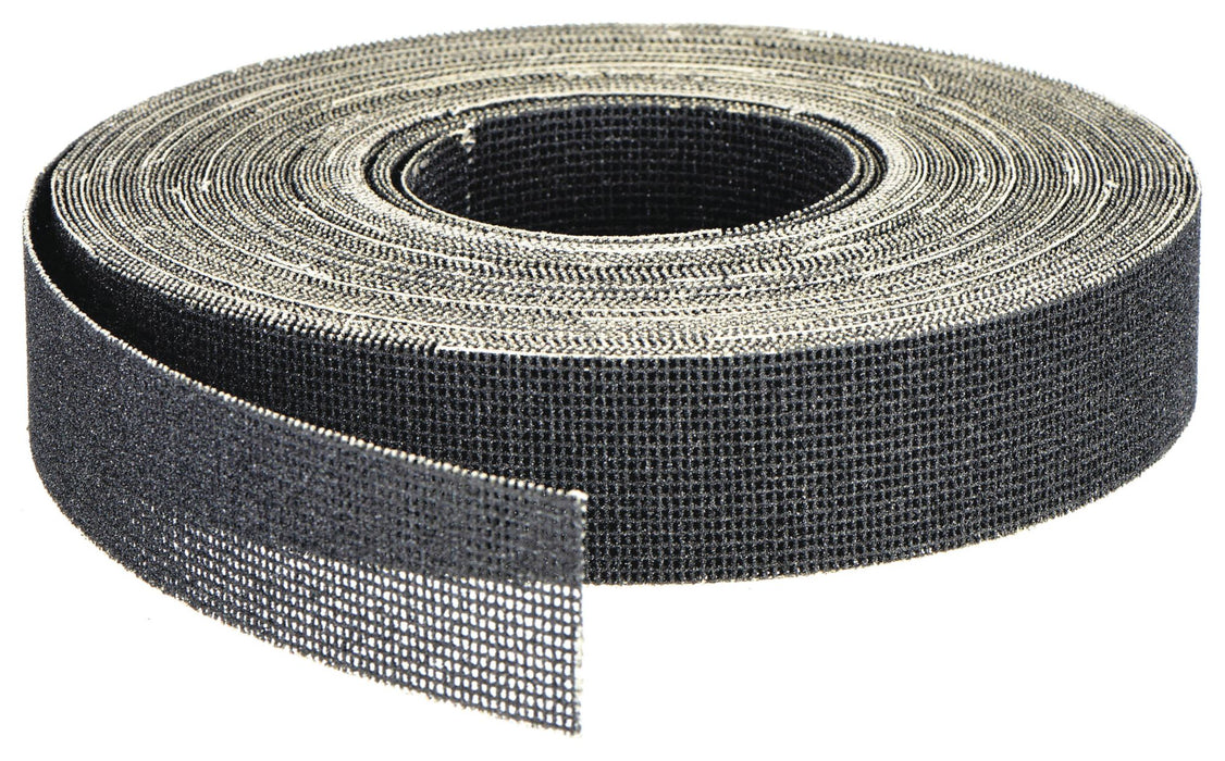 Norton Abrasives 66261107275 Q421 Abrasive Utility Roll, 1-1/2 in W x 75 ft L, Silicon Carbide, P80 Grit, Mesh, Black