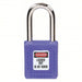 Master Lock 410BLU Lockout Padlock Keyed Different, Thermoplastic, Std Body, Metal, Blue - KVM Tools Inc.KV4FF98