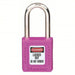 Master Lock 410PRP Lockout Padlock Keyed Different, Thermoplastic, Std Body, Metal, Purple - KVM Tools Inc.KV4FG02