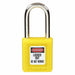 Master Lock 410YLW Lockout Padlock Keyed Different, Thermoplastic, Std Body Body Size, Metal, Yellow - KVM Tools Inc.KV4FG05
