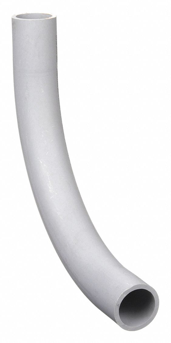 Cantex 5121059 Conduit Elbow, 90 Degrees, 80 Schedule, 2 1/2 in Trade Size, 16 1/2 in Overall Lg