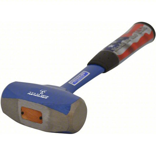 Vaughan RHD3 Steel Drilling Hammer, 3 lb Head Wt, 1 3/8 in Dia, 11 in Overall Lg, Hexagon Shape - KVM Tools Inc.KV4GB53