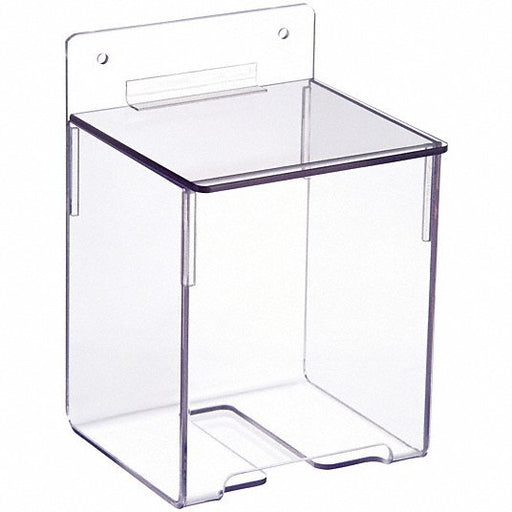 KVM Tools KV4GMT2 Hairnet Dispenser Table/Wall, 4 3/4 in x 4 5/8 in x 7 1/8 in, PETG, Clear - KVM Tools Inc.KV4GMT2