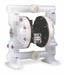 Aro 6661AJ-322-C Double Diaphragm Pump, Polypropylene Body, 1 in, NPT Connection, 47 gpm, 275 ft Max. Head