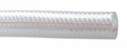 Kuriyama K3150-06 Clearbraid PVC Tubing, 3/8 in ID, 19/32 in OD, 100 ft, Clear