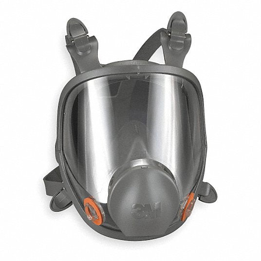 3M 6800 Full Face Respirator Silicone/Thermoplastic Elastomer, Bayonet, M Mask Size