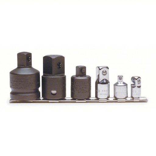 Proto J52006 Impact Socket Adapter Set: 1/4 in_3/8 in_1/2 in_3/4 in Input Drive Size, Square, Locking - KVM Tools Inc.KV4JW14