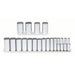 Proto J54105 Socket Set 1/2 in Drive Size, 19 Pieces, 3/8 in to 1 1/2 in Socket Size Range, (19) 12 - Point - KVM Tools Inc.KV4JW25