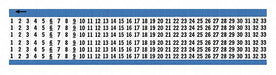 Brady WM-1-33-PK Wire Marker Book Black on White