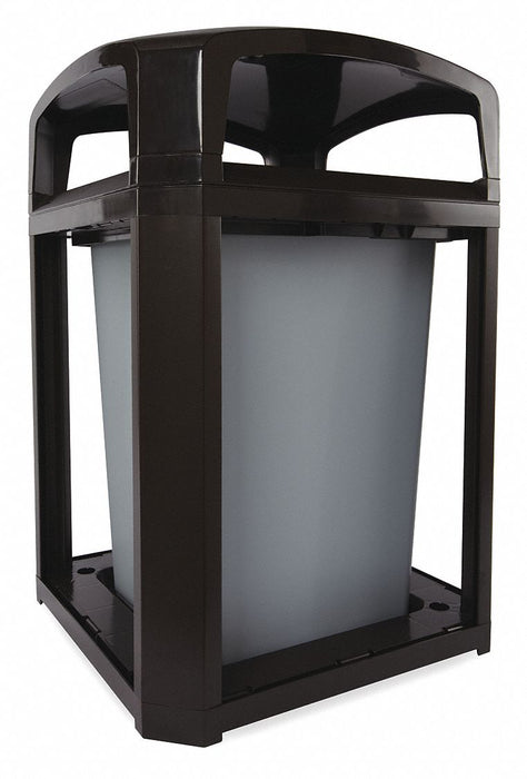 Rubbermaid Commercial FG397000BLA Landmark 35 gal Trash Can