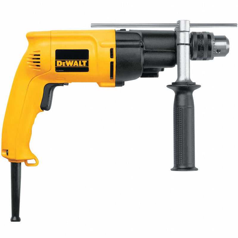 DeWalt DW505 Hammer Drill, Corded, 1/2 in Chuck, 3/8 in Concrete Capacity, 2,700 RPM, 7.8 A Current