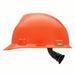 MSA 475361 Hard Hat Orange, No Graphics, Ratchet (4-Point), Polyethylene, Side-Slots - KVM Tools Inc.KV4LN84