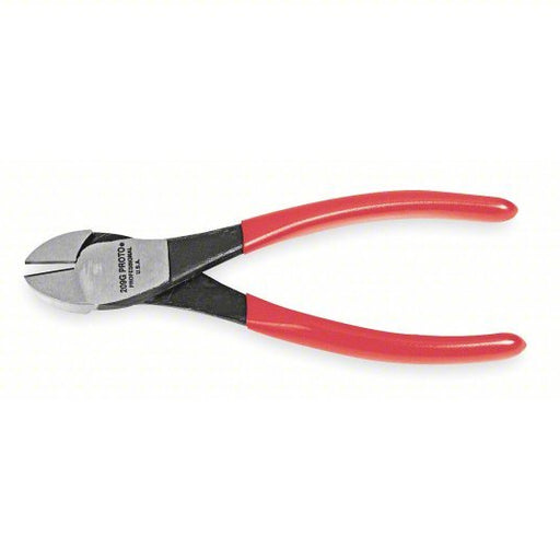 Proto J210G Diagonal Cutting Plier Semiflush, Straight, Oval, 3/4 in Jaw Lg, 1 1/4 in Jaw Wd, Std Cushion Grip - KVM Tools Inc.KV4LT92