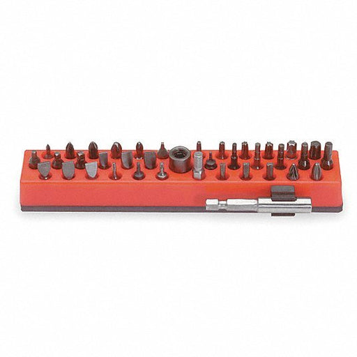 Proto J61906 Driver Bit Set Not Impact Rated, Driver Bit Set, 30 to 60 Pieces, 38 No. of Pieces, Steel - KVM Tools Inc.KV4LV26