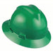 MSA 475370 Hard Hat Green, No Graphics, Ratchet (4 - Point), Polyethylene, Side - Slots, Basic Colors, V - Gard - KVM Tools Inc.KV4MD32