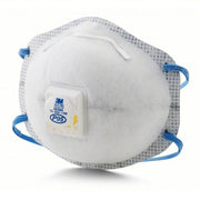 3M 8576 Disposable Respirator Dual, Non - Adj, Metal Nose Clip, Std, White, M Mask Size, Molded, 10 PK - KVM Tools Inc.KV4MH58