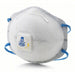 3M 8576 Disposable Respirator Dual, Non - Adj, Metal Nose Clip, Std, White, M Mask Size, Molded, 10 PK - KVM Tools Inc.KV4MH58