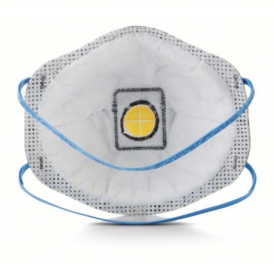 3M 8576 Disposable Respirator Dual, Non - Adj, Metal Nose Clip, Std, White, M Mask Size, Molded, 10 PK - KVM Tools Inc.KV4MH58