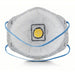 3M 8576 Disposable Respirator Dual, Non - Adj, Metal Nose Clip, Std, White, M Mask Size, Molded, 10 PK - KVM Tools Inc.KV4MH58