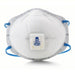 3M 8576 Disposable Respirator Dual, Non - Adj, Metal Nose Clip, Std, White, M Mask Size, Molded, 10 PK - KVM Tools Inc.KV4MH58