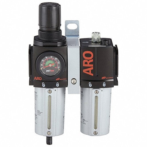 ARO C38351 - 610 Filter/Regulator/Lubricator 3/4 in NPT, 142 cfm, 250 psi Max Op Pressure, 5 micron, 2000 Series - KVM Tools Inc.KV4PJN5