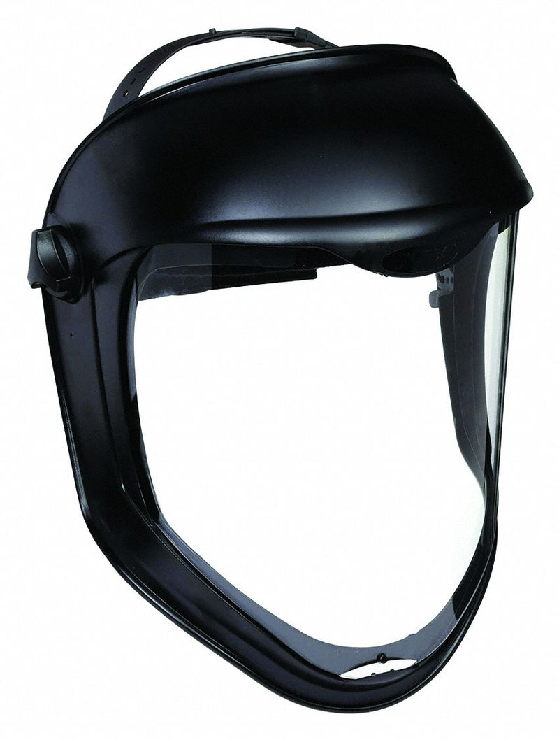 Uvex BY Pip S8500 Face Shield, Clear, Uncoated, Dielectric/Reusable, 14 1/4 in Visor Wd, 9 1/2 in Visor Ht