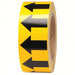 Brady 91420 Pipe Marking Tape Yellow, Black, 2 in Wd, 90 ft Roll Lg - KVM Tools Inc.KV4T563