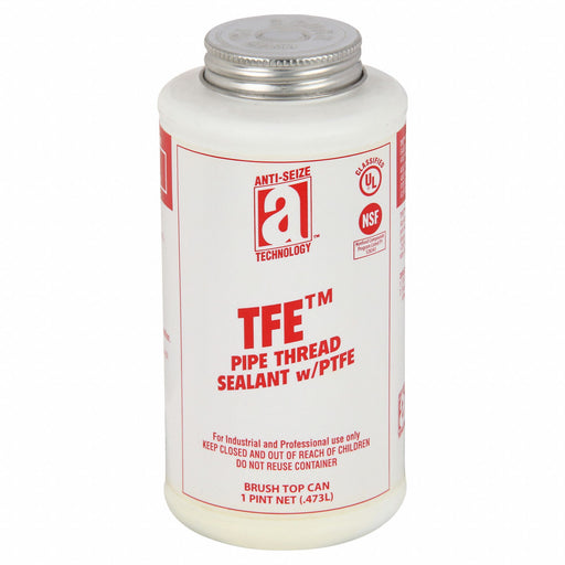 Anti-Seize 14018 Pipe Thread Sealant, TFE, 19.2 fl oz, Brush-Top Can, Off-White