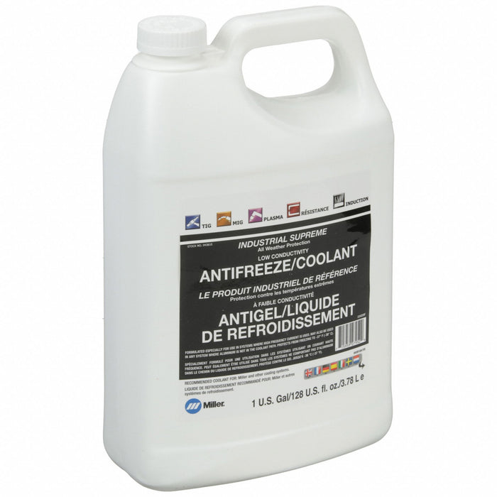 Miller Electric 043810 Low-Conductivity Antifreeze/Coolant, 1 gal, for Water-Cooled Welding Torches