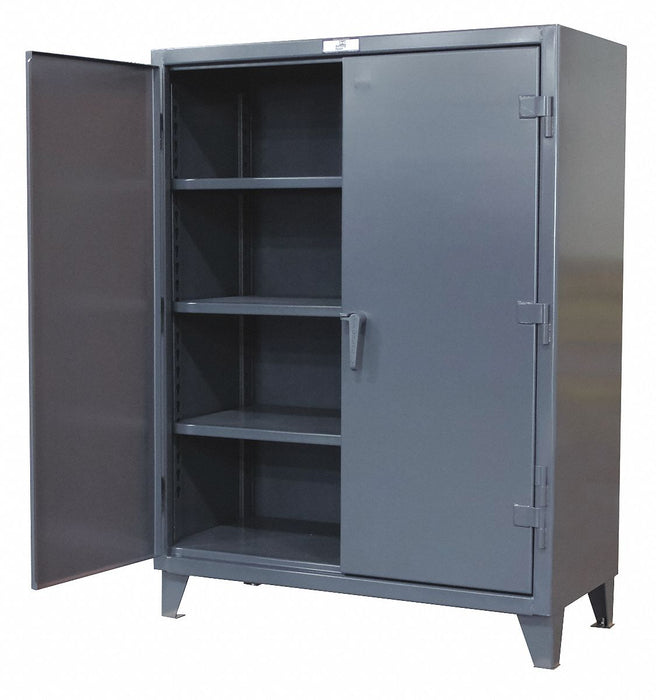 Strong Hold 46-244 Storage Cabinet, 48 in x 24 in x 78 in, Swing Handle & Padlock Hasp, 12 ga Panel Thick