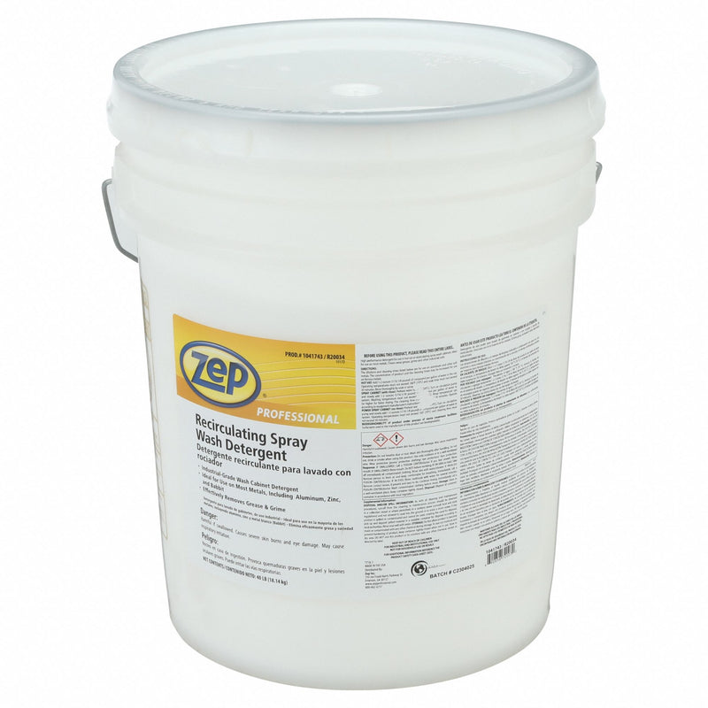 Zep 1041743 Parts Washer Cleaner, Water, Grease/Grime, For Metals Material Group, 140°F to 140°F, Pail
