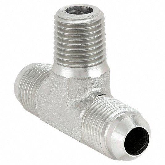 Aeroquip 2030-8-8S Hydraulic Hose Adapter 1/2 in x 1/2 in x 1/2 in Fitting Size, Male x Male x Male, NPTF x JIC x JIC