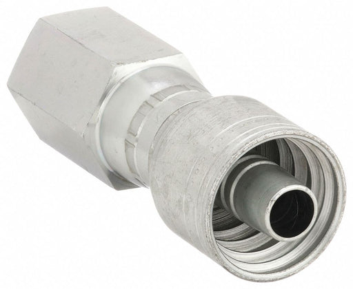 Aeroquip 1AA6PF6 Hydraulic Crimp Fitting, 3/8 in 3/8 in, Female Genderless, Female NPTF Threaded x Crimp
