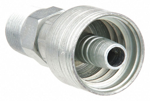 Aeroquip 1AA6MP8 Hydraulic Crimp Fitting, 3/8 in 1/2 in, Male Genderless, Male NPTF Threaded x Crimp, Rigid
