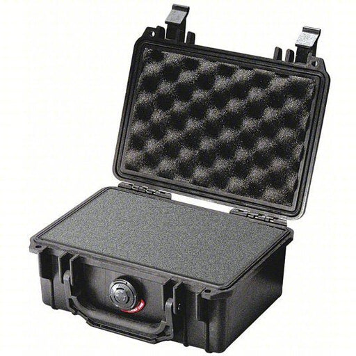Pelican 1120 Protective Case 4 3/4 in x 7 1/4 in Inside, Black, Foam Included, No Wheels, Plastic/Rubber - KVM Tools Inc.KV20FZ27