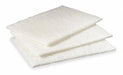 3M 00048011074450 Scouring Pad, Fiber, 9 in Lg, 6 in Wd, 1/4 in Ht, White, 60 PK