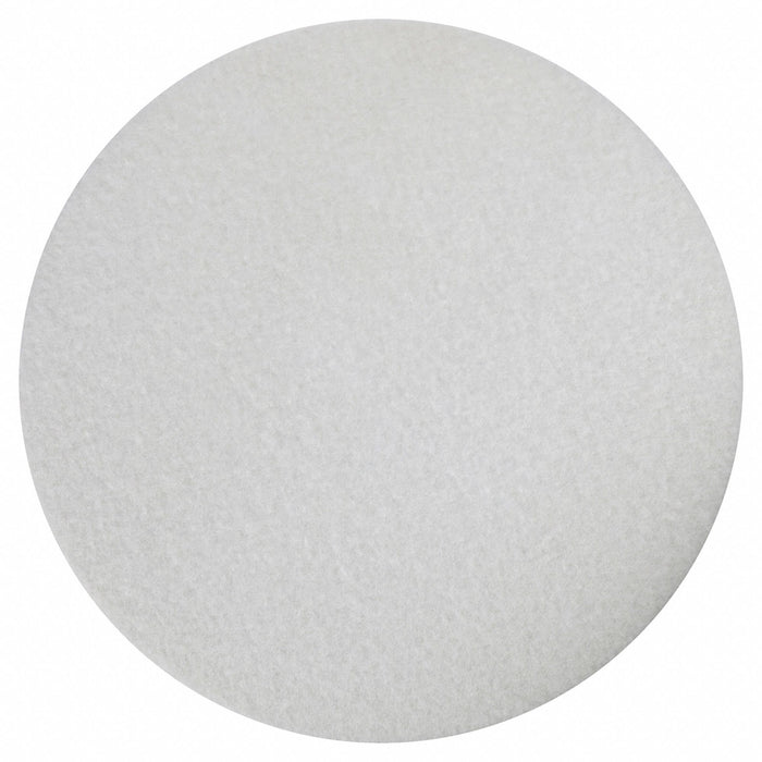 3M 00048011086057 Carpet Bonnet, 18 in Dia, Fiber, White, 600 RPM Max Speed, 5 PK