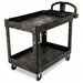 Brute FG452088BLA Utility Cart with Deep Lipped Plastic Shelves 500 lb Load Capacity, 36-3/8 in x 25 in, Black - KVM Tools Inc.KV4VZF9