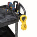 Brute FG452088BLA Utility Cart with Deep Lipped Plastic Shelves 500 lb Load Capacity, 36-3/8 in x 25 in, Black - KVM Tools Inc.KV4VZF9