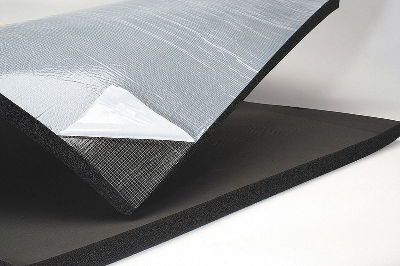 K-Flex USA 6RSXG3X4048 Insulation Sheet, Buna-N Rubber/PVC, 1/2 in Thick, 4 ft x 36 in, R-2, Black, Self-Adhesive